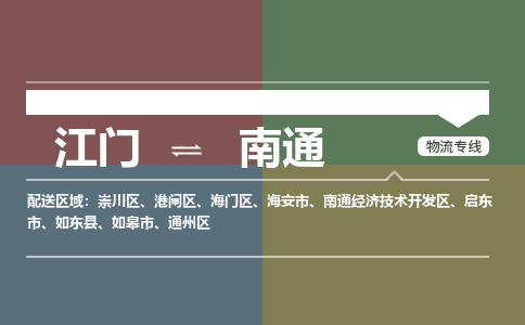 江门到南通物流公司-江门到南通专线-铭龙物流物流专线