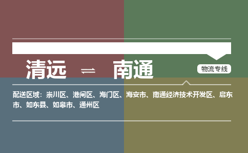 清远到南通物流专线-清远到南通货运-多年经验-铭龙物流